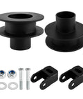 2 Inch Front Leveling Lift Kit With Shock Extenders For 2005 Through 2023 Ford F 250 And F 350 Super Duty with steel spacers