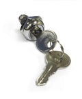 Sturdy replacement lock kit with included keys for securing mailboxes or tool boxes, showing durable steel lock and keys