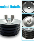 Sturdy Steel Mechanical Test Plug For Sewer Cleanouts With Galvanized Screw And Wing Nut 4 Inch Cap Built To Last Fits Most Pipes Sinks And Pools Easy Install Leak Proof Black