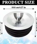 Steel Mechanical Test Plug For Sewer Cleanouts 4 Inch Heavy Duty Pipe Expansion Plug With Galvanized Screw And Wing Nut