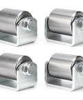 4 Steel Micro Rollers, 2 Inches Roller Heavy Duty Steel Wheel Fit for RV Trailers, smooth motion in automation systems, 1-pack