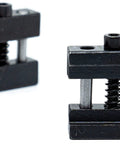 2 Piece Set Steel Milling Machine Vise Quick Clamp Work Stop For Half Inch To One Inch Jaws With Hardened Steel Body And Dual Guide Pins