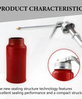 Two Pack 200 Ml Steel Manual Oil Can Pump Oiler For Cars And Motorcycles Heavy Duty Refueling Dispenser With Metal Spout