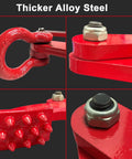 Close-up of Heavy Duty 2 Ton Pallet Puller With Extra Wide 8 Inch Jaw Opening Steel Single Scissor Pallet Grabber details