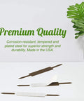 Premium Self Adhesive Prong Paper Fastener Bases 100 Pack Two And Three Quarters Inch Center for Paper File Clips close-up view