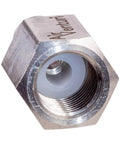 Quick-Disconnect Fitting For PCP Air Rig Systems, 1/8 BSPP Female Threads, Steel Build, 5000 PSI Rated, Delrin Seal Included, High-Pressure Air Line Connector For Tanks And Regulators, Silver