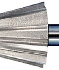 Pro Grade Plumber Reamer One Quarter To One And One Half Inch For Pipe And Conduit Burr Removal And Hole Enlargement High Speed Steel With Half Inch Shank Ideal For Plumbers And Mechanics Alfa Tools MR54575, front view
