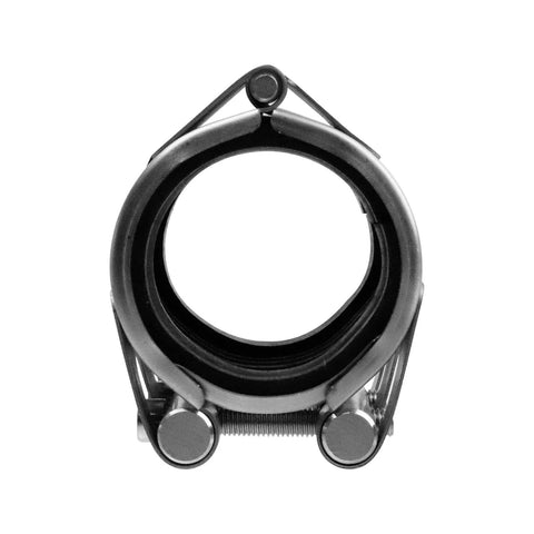 Front view of Stainless Steel Pipe Repair Clamp Kit For Emergency Fixes On Plastic And Metal Pipes 56mm To 59mm with rubber liner.