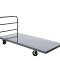 Steel Platform Truck/Smooth Deck Platform Truck 2000lb Capacity Heavy Duty Industrial Push Cart 72" L x 36" W Large Flatbed Dolly
