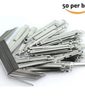 Premium 2 Inch Capacity Prong Paper Fasteners 250 Pack Made in USA With Pro Grade Heavy Duty Premium Steel and Compressor