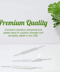 Budget Friendly Economy Self Adhesive Prong Paper Fasteners 1 Inch Capacity 2.75 Inch Base Rust Resistant Steel File Clips