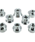 Eight Radius Die Set For Bead Roller With 22mm Shaft, includes four pairs of dies, 5/16 to 1-1/2 inch radii, CR12 steel, 35 HRC hardness.