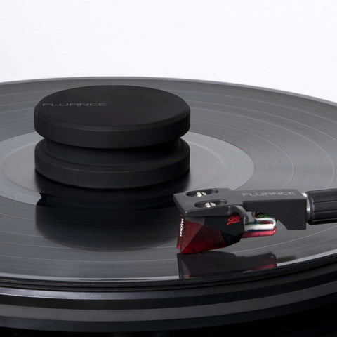 High Mass Vinyl Record Stabilizer 760 Gram Steel Weight With Anti Resonance Rubberized Coating on turntable platter