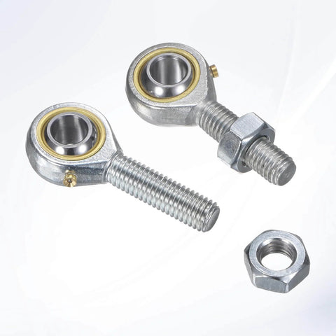 Tough as Nails Rod End Bearings 4 Pack POS10 M10x1.5 Right Hand Thread Self Lubricating Steel Joint With Jam Nuts