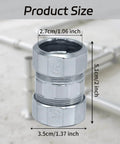 Ten Pack Steel Compression Rigid Coupling Three Quarter Inch Zinc Plated Steel Threadless Coupling With Spring Coil Solid