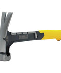 Efficient 20 oz rip claw hammer designed for framing and demolition delivers reliable driving power and fast nail removal on rough job sites, featuring a one piece forged steel body and steel face for durable, dependable performance. Right side view