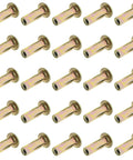Heavy Duty 25 Pack Steel Multi Grip Rivet Nuts With Pre Bulbed Shank Zinc Plated Flat Head Threaded Inserts For Industrial Use