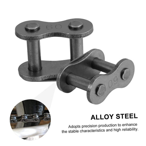 10 Pieces Heavy Duty Roller Chain Connecting Links Set For Chain Connectors And Roller Chains In Steel Connecting Link Buckle