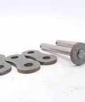 Components of Heavy Duty 0.75 Inch Roll Diameter 1.25 Inch Pitch Two Strand Steel Roller Chain With Slip Fit Cotter Connecting Link