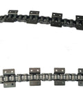 1.5 Meter Short Pitch Roller Conveyor Chain with K1 K2 Attachments for Transmission Steel showing two mounted chains