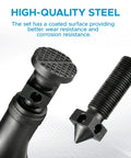 Heavy Duty Screw Jack Set For Leveling Milling And Drilling Machines With A 2.25 To 3.72 Inch Range And A 1.25 Inch Base Diameter 1000 Lbs Capacity