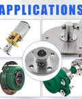 Applications of Four Pack 8mm Flange Shaft Couplings With 16mm Body And 8mm Bore 16mm Outer Diameter 13mm Total Height And 24mm Pedestal Spacing