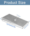 Heavy Duty 2.5 Degree Steel Shims For Universal Suspension Axles Set Of 2 in silver carbon steel with precise dimensions display.