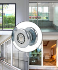 Steel Sliding Track Roller Hanging Barn Door Rail Trolley Wheel H3-3 Replacement Kit for 35-45mm Door Thickness in various settings