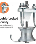 Sliding Gate Rollers In Steel Construction For Two Inch Gate Frames And One And Five Eighth Inch Track Pipe With Double U Bolt Pack Of Two Engineered For Smooth Reliable Gate Operation