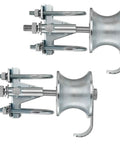 Sliding Gate Rollers In Steel Construction For Two Inch Gate Frames And One And Five Eighth Inch Track Pipe With Double U Bolt Pack Of Two Engineered For Smooth Reliable Gate Operation