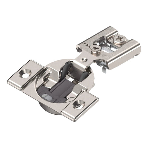 1-Pack Hinge (1 Kit), 1/2" Overlay, 105° Opening Angle, Steel, Integrated Soft-Close Hinges for Face Frame Cabinets