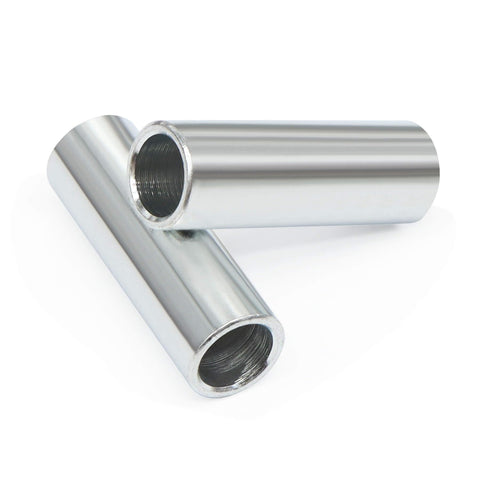 Durable Seamless Steel Spacer Kit Ten Pack With Three Eighth Inch ID And One Half Inch OD One And One Half Inch Long Zinc Plated