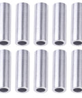 10 Pack Steel Spacers 3/8 Inch Inner Diameter 1/2 Inch Outer Diameter 1-1/2 Inch Length Round Bushing Screw Standoff Spacer