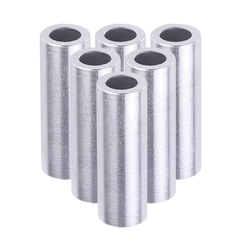 10 Pack Steel Spacers 3/8 Inch Inner Diameter 1/2 Inch Outer Diameter 1-1/2 Inch Length Round Bushing Screw Standoff Spacer