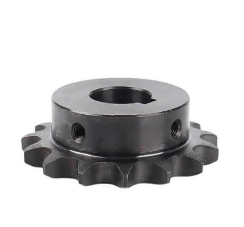Steel Motor Drive Gear 04C Chain Gear 40 Tooth 12 7mm Keyway Bore Industrial Sprocket Wheel shown in side view
