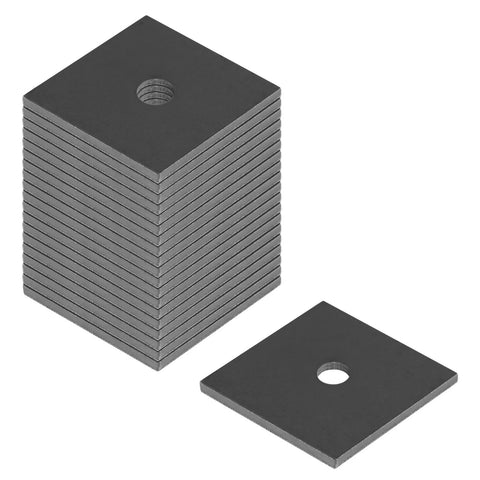 Square Plate Washer 2 By 2 Inch One Eighth Inch Thick Weld On Finish Pack Of 20 Steel for load distribution, stack view