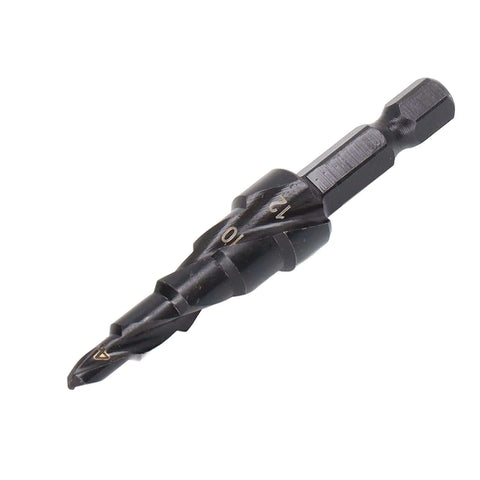 Pro Grade 10 Step High Speed Steel Step Drill Bit Set With Hex Shank For Metalworking, Pagoda Spiral Reamer, 4 To 22mm, Multipurpose Hole Drilling.