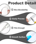 Pro Grade 304 Stainless Steel Brushed Strips Set Of 10 For DIY Kitchen Craft Projects details showing bendability and smooth surface