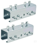 Heavy Duty 3.1mm Thick Steel U Shaped Strut Channel Connector Extend Bracket For One And Five Eighths Inch Wide And One And Five Eighths Inch High Channel Reliable Mounting Bracket Joiner For Industrial Framing Systems, 2-pack