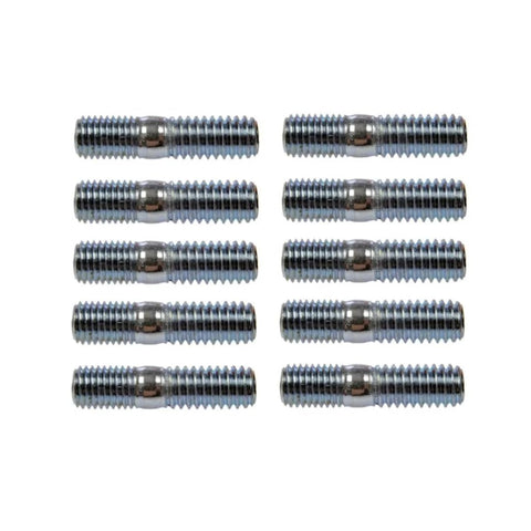 Steel Multi Purpose Stud Set 5 16 18 And 5 16 24 Thread Sizes 10 Pieces Bolts displayed against a white background.