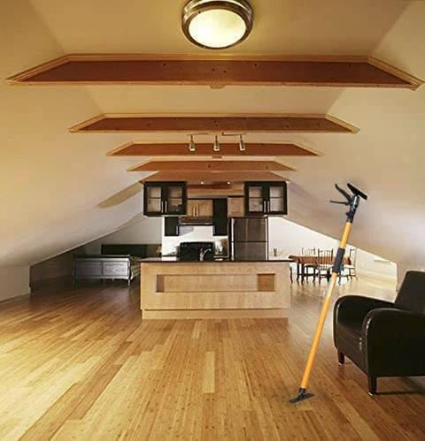 4PK Support Pole, Steel Telescopic Adjustable 3rd Hand Support System in modern room setting