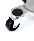 Close-up of 6 inch steel swivel caster wheel part of 8 Piece Triangle Furniture Dollies Set With 6 Inch Steel Swivel Caster Wheels For Moving Heavy Furniture