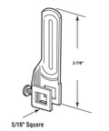 Diagram of Steel T Handle Cam Pair Locking Cam For T And L Handle Locks Right And Left Hand Designed For Rear Doors
