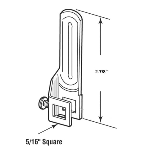 Diagram of Steel T Handle Cam Pair Locking Cam For T And L Handle Locks Right And Left Hand Designed For Rear Doors
