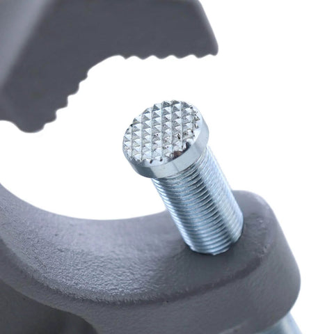 Close-up of Support Arm For 600 Pro Pipe Threader 43292 Durable Steel Construction with textured metal grip.