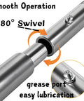 4 Pack 10 Inch Weld On Trailer Ramp Hinges Heavy Duty Greaseable Steel Rust Resistant Surface showing 180° swivel and grease port