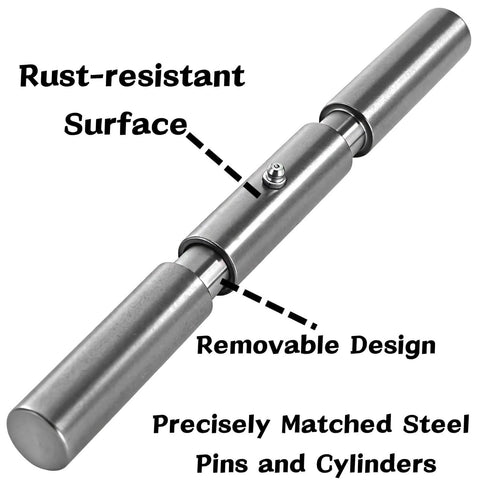 Close-up of 4 Pack 10 Inch Weld On Trailer Ramp Hinges with rust-resistant surface showing removable design and steel pins.