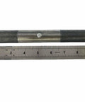 10 Inch Weld On Trailer Ramp Hinge Heavy Duty Greaseable Ramp Door Hinges 2 Pack next to ruler for scale