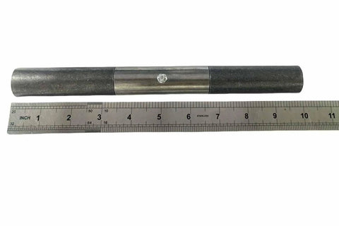 10 Inch Weld On Trailer Ramp Hinge Heavy Duty Greaseable Ramp Door Hinges 2 Pack next to ruler for scale
