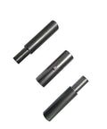 Three steel 10 Inch Weld On Trailer Ramp Hinge Heavy Duty Greaseable Ramp Door Hinges 2 Pack for trailer ramps and doors.